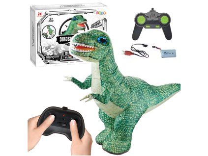 Velký nafukovací RC dinosaurus 130 x 190 cm zelený