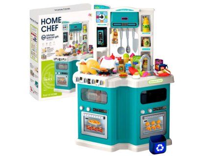 Velká dětská kuchyňka Home Chef se zvuky vaření 109 dílů