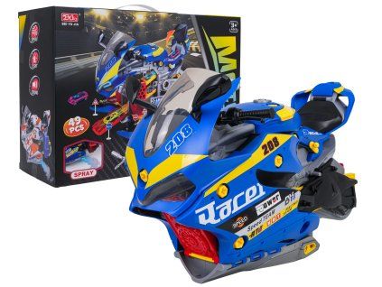 Garáž MEGA s funkcí kouře a motocyklem