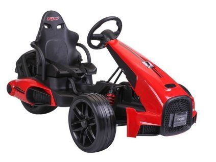 Dětská elektrická motokára CH9939 EVA kola klakson červená