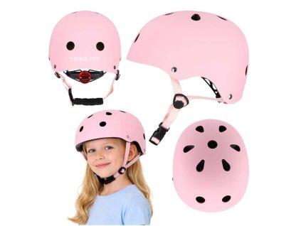 Dětská helma Trike Fix nastavitelná 48-54 cm růžová