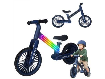 Odrážedlo Trike Fix Glow LED granátové