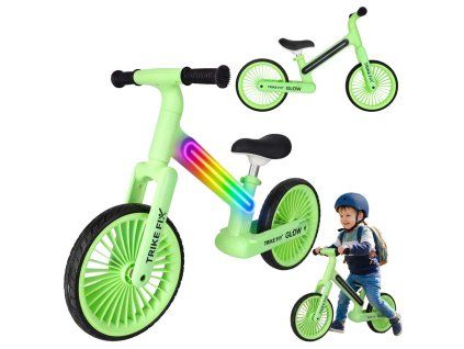 Rowerek biegowy Trike Fix Glow LED neon zielony 181460