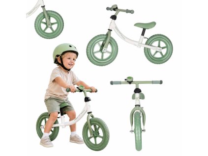 Zelené odrážedlo Trike Fix Balance se zvonkem