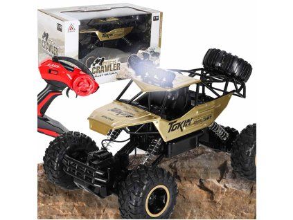 RC auto Rock Crawler 1:12 4WD kovové zlaté