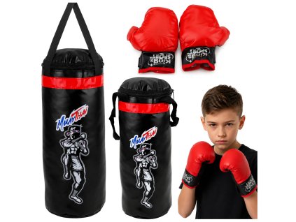 Boxerská sada pro děti s rukavicemi MUAY THAI 55x17 cm M