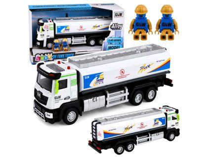 Nákladní auto cisterna s pohonem 1:40 kovové modro-bílé