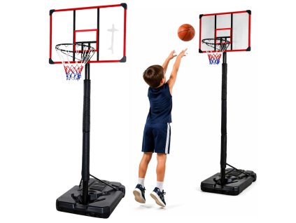 Basketbalový koš Mobilní Nastavitelný Stojan 200-305 cm