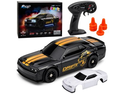 RC sportovní driftovací auto 4WD 1:43 černé