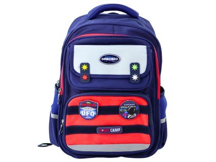 Dětský školní batoh Kosmos 20 L 38 cm Tmavě modro-červený