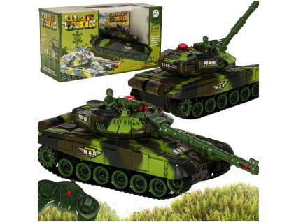 RC Tank War Tank 9993 2.4 GHz lesní kamufláž