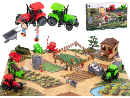 Farma gospodarstwo ze zwierzetami i maszynami 49szt 97879%281%29