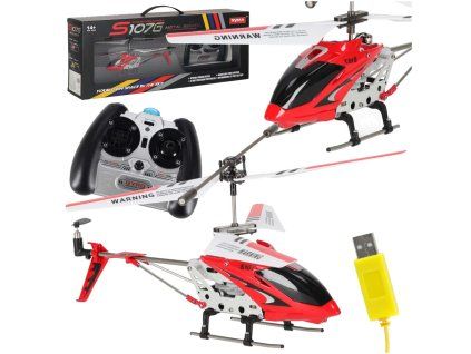 Helikopter zdalnie sterowany na pilota RC SYMA S107G czerwony 176053