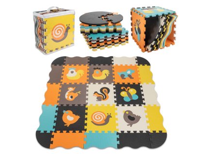 Puzzle piankowe mata kojec dla dzieci 25el kolorowe 114cm x 114cm x 1cm 105393%282%29