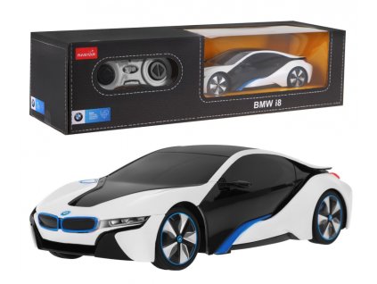 RC auto BMW i8 RASTAR 1:24 bílé + ovladač 2,4 GHz
