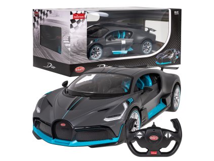 Stříbrné RC auto Bugatti Divo RASTAR model 1:14 + Ovladač