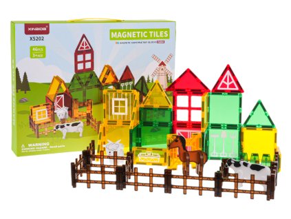 Magnetické kostky Farma 46 dílků