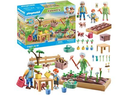 Stavebnice Playmobil Country Farma ZA6714 Zeleninová zahrádka u prarodičů 69 dílků