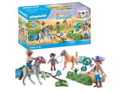 Stavebnice Playmobil Horses Of Waterfall Jezdecké závody 46 dílků