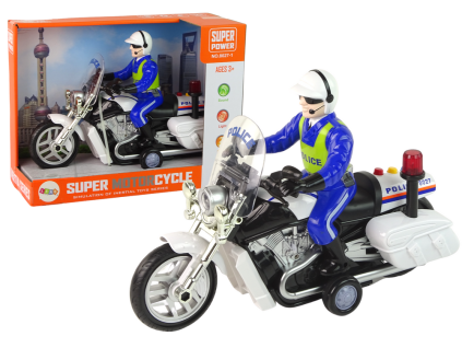 Policejní motorka zvuky světla