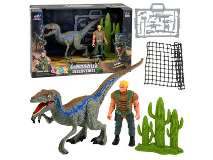 Sada figurek Dinosaurus Lovec Pohyblivé končetiny Příslušenství