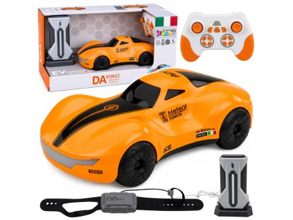 Moderní RC auto se světly a kouřem 1:16 Oranžové