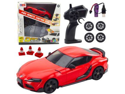 RC auto sportovní driftovací 4WD červené