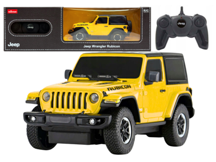 RC auto JEEP Wrangler JL Rubicon Rastar 1:24 Žluté