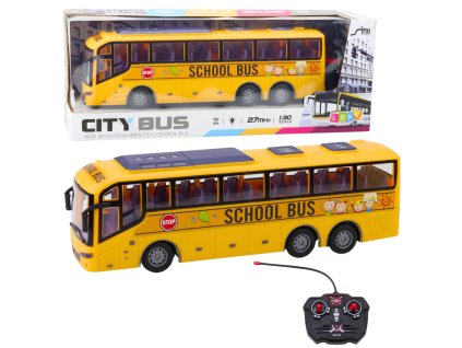 RC školní autobus 1:30 světla žlutý