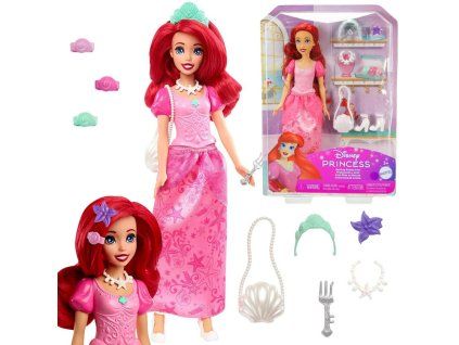 Panenka Mattel Disney Princess princezna Mořská panna Ariel + doplňky