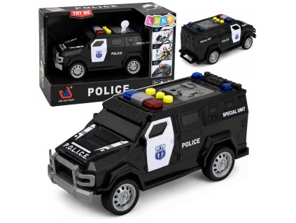 Policejní autíčko Světla Zvuky 1:32 Černé