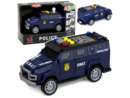 Autíčko SWAT Světla Zvuky 1:32 Tmavě modré