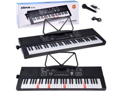 Elektronické klávesy Klasické 61 kláves + mikrofon