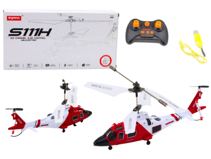RC vrtulník Syma S111H Gyroskop Červený