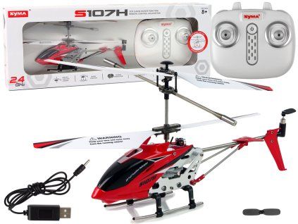 RC vrtulník SYMA S107H 2,4 GHz červený