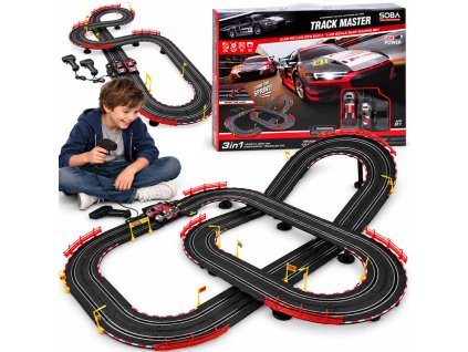 Elektrická závodní autodráha Track Master Audi R8, 525 cm, 2 auta, 1:43
