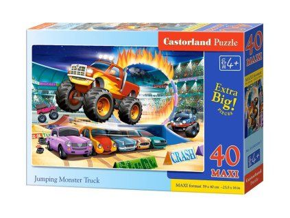 Puzzle MAXI Skákající monster truck 40 dílků