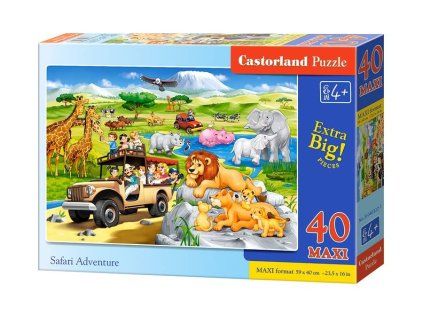 Puzzle 40 dílků MAXI Safari dobrodružství