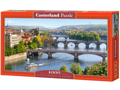 Puzzle Mosty na Vltavě v Praze 4000 dílků