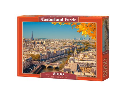 Puzzle Paříž shora 2000 dílků