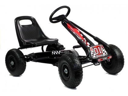 Šlapací čtyřkolka Go-Kart černá