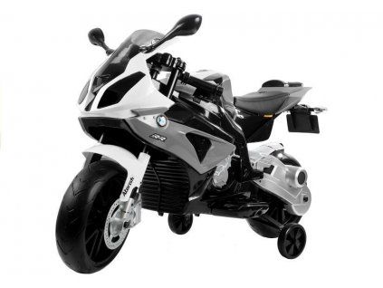 Dětská elektrická motorka BMW S1000 RR stříbrná 2