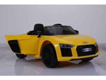 Dětské elektrické autíčko Audi R8 Spyder 2,4Ghz žluté