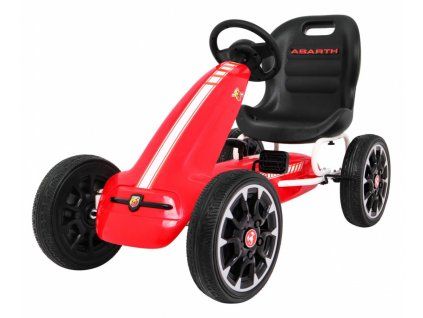 ABARTH red šlapací motokára