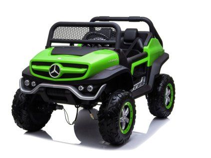 Elektrické autíčko Mercedes Unimog zelené