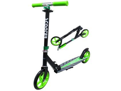 Velká skládací koloběžka Scooter R-sport zelená
