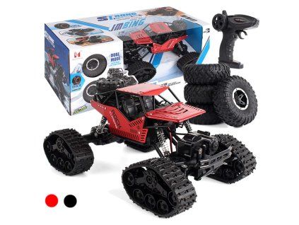 RC Auto ROCK CRAWLER 4X4 2v1 červené