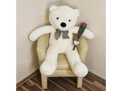 Velký plyšový medvěd Classico 140 cm bílý