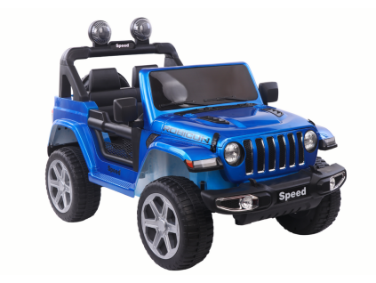 Elektrické autíčko Jeep Wrangler Rubicun lakované modré