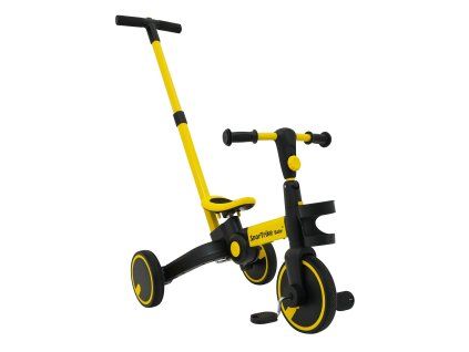 Dětská tříkolka a odrážedlo 3v1 Sportrike žlutá 1